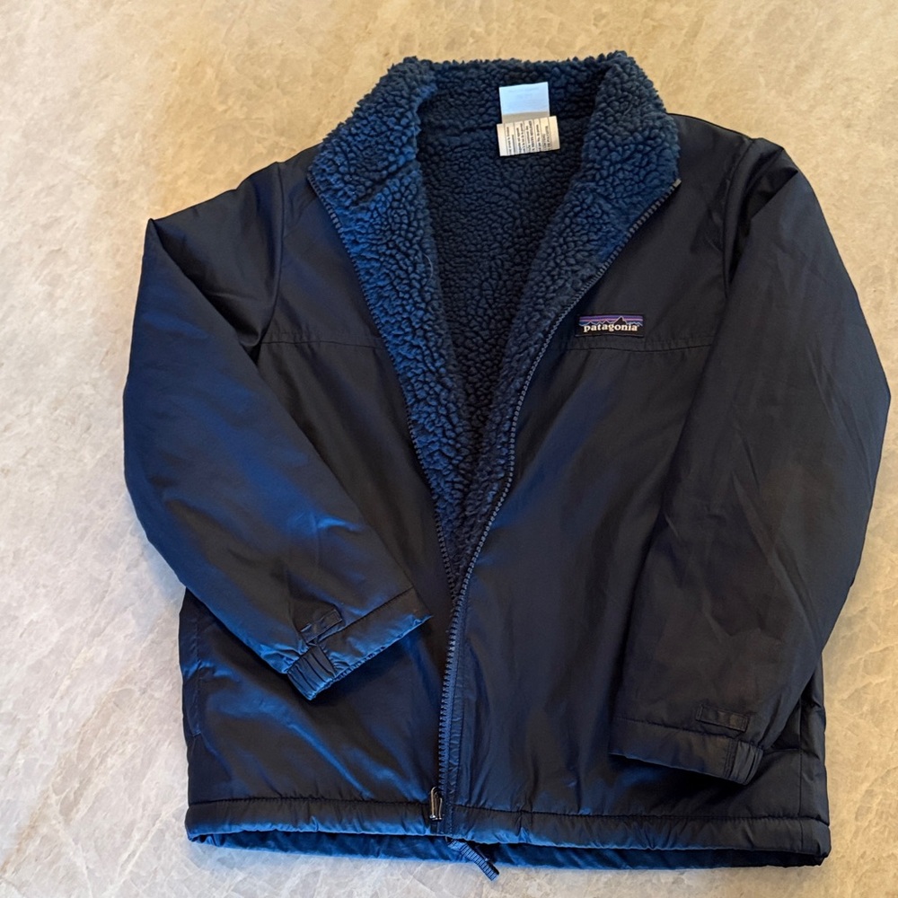 Patagonia Kids Dark Blue Puffer Jacket